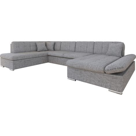Sofá rinconero Comfivo Tilia I, Derecha, Función de descanso, Almacenaje, 345x205x76cm, 0