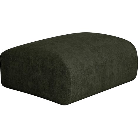Pouf en tissu vert POGNI de Maison Céphy (1/4)