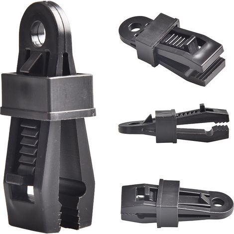 24 Pièces Attache Bache Piscine Set, Fixation Bache pour Camping (1/5)