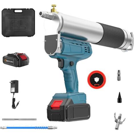 Pistolet à graisse électrique sans fil pour Makita 18 V, 5 oz/min, 12 000 psi, à piles, pour tracteurs, camions et machines, pistolet à graisse électrique haute pression sans fil (1/5)
