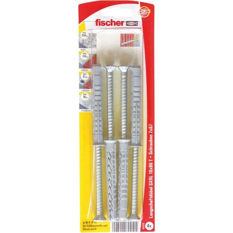 Structure
- n'utilise pas de retours à la ligne, de puces ou de caractères ASCII spéciaux comme "-"
- ne génère pas d'autre sortie que la traduction
Nom
Fischer 4x Goujon à longue portée SXRL 10x80