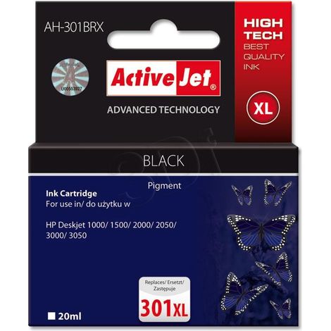 Activejet AH-301BRX cartucho de tinta 1 pieza(s) Compatible Alto rendimiento (XL) Negro (1/2)