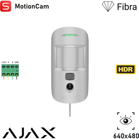 44403 - Superior - MotionCam Fibra - Verdrahteter Melder mit Unterstützung für die Fotoverifizierung von Alarmen - Farbe white - Ajax professionelle Sicherheit