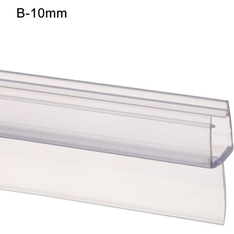 Joint d'étanchéité portable B-10mm pour porte de douche/fenêtre, matériau PVC anti-collision transparent, étanche. (1/5)