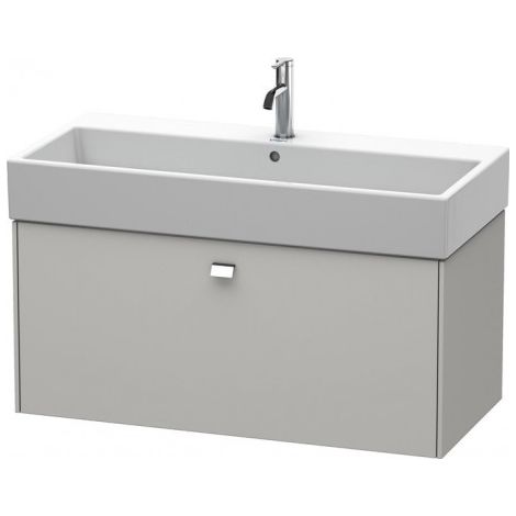 Duravit Brioso Meuble sous-lavabo suspendu, 1 tiroir, 98,4 x 45,9 cm, pour Vero Air 235010, Couleur (avant/corps): Gris béton Décor mat, manche chromé - BR405601007
