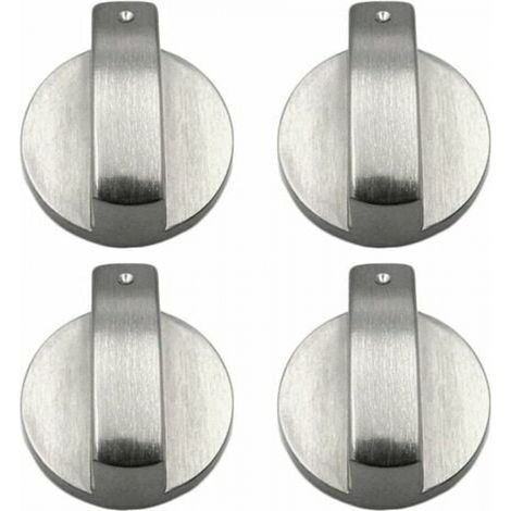 YMYNY - Perillas para estufa de gas, 4 unidades, perillas de metal para estufa de gas, perillas de control para estufa de gas, perillas de metal para cocina de 6 mm (1/4)
