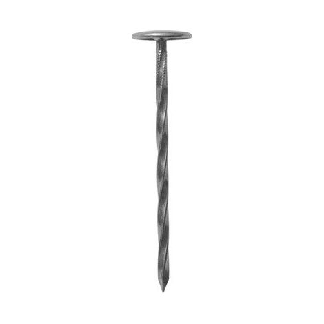 Lot De 25 Clous Calotin Torsadés, Bol-Fixations Tête Plate Large, 70 Mm