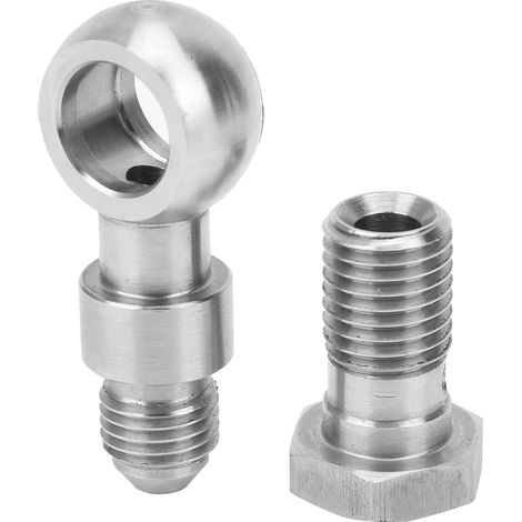 Kit de vis banjo M12 pour alimentation en huile, compatible avec turbocompresseur SAAB TD04 et turbine Garrett GT12 (côté liquide de refroidissement). (1/5)