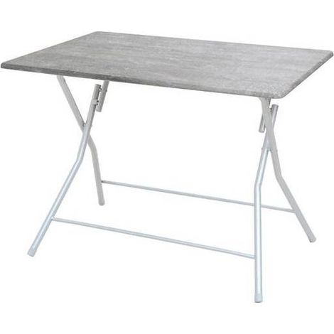 TAVOLO PIEGHEVOLE BINGO 120X80XH75CM CEMENTO