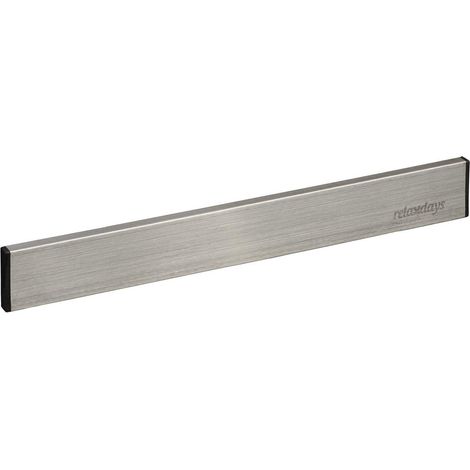 Barre aimantée murale design moderne 30 x 4 x 1 cm pour couteaux outils bureau en acier inoxydable argenté (1/4)