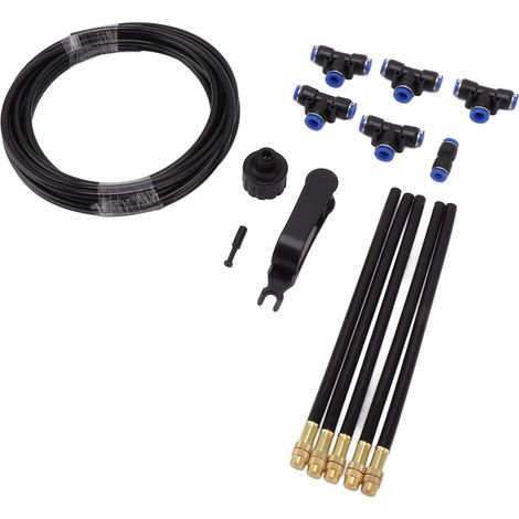 Kit d'irrigation goutte à goutte pour jardin, système d'arrosage réglable à 360°, buse de pulvérisation universelle, tuyau PE, conforme aux normes européennes (1/5)