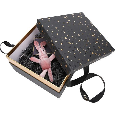 Coffret Cadeau Lumineux avec Guirlande LED pour Cosmétiques, Bijoux, Parfum - Noir, Idée Cadeau Noël, Anniversaire, Mariage (1/5)