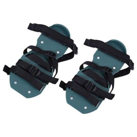 Aeratore per prato, scarpa con chiodi per livellare con 4 cinghie regolabili, sandali per un prato perfetto, per arieggiatore di prato o giardino