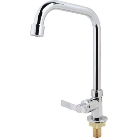 Robinet d'eau - - LeDivil - Acier inoxydable - Col de cygne - Finition brossée (1/4)