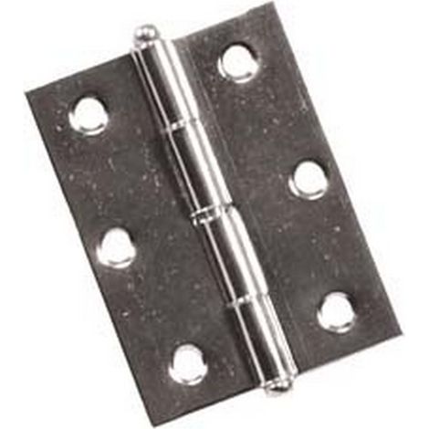 24PZ CERNIERE CON PERNO SFILABILE IN ACCIAIO NICHELATO - mm.50x40