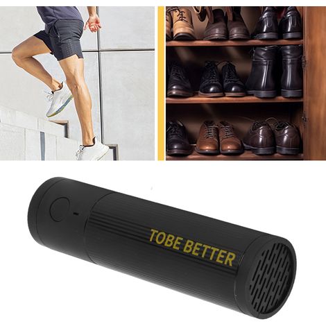 Ambientador inalámbrico Ultra Oxygen con puerto USB-C para zapatos, bolsas de gimnasio, armarios y coches: carcasa de plástico ABS negro, batería de 500 mAh, larga duración de uso de 5 horas/semana. (1/5)