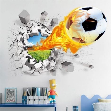 MIGNON 3 D Stickers muraux enfant - Football (1/2)