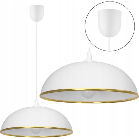 Kronleuchter 36 cm, Kunststoff, Küche, Gold 0403, Weißgold (1/3)