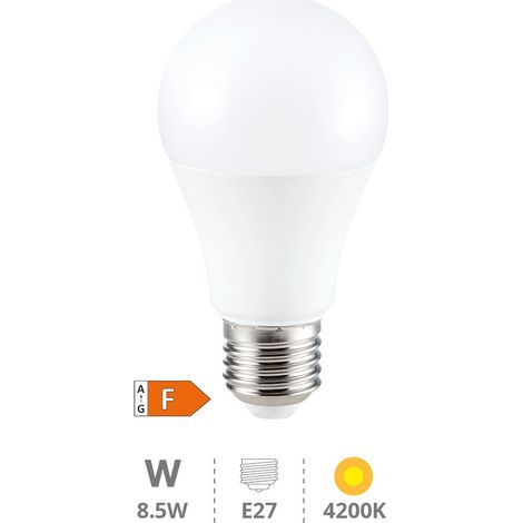 Lámpara LED estándar A60 8,5W E27 4200K (1/3)