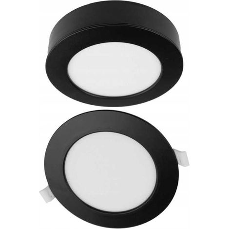 Spot encastré rond pour plafond 18W CCT 2 en 1 noir NT/PT (1/4)