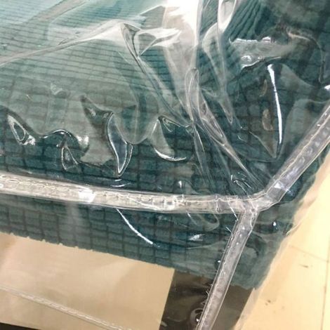 Lot de 4 Housses de chaise,Protection transparente,Résistant à l'eau,PVC,Salle à manger (1/5)