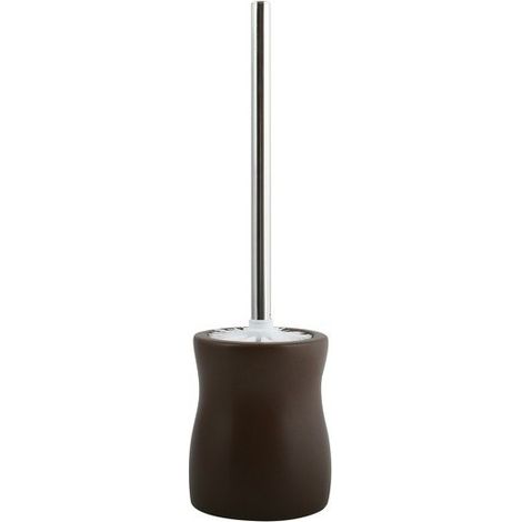 Brosse Wc avec support Céramique PALMA Chocolat MSV (1/3)
