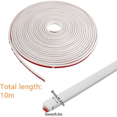 Striscia di finitura per piano cucina da 10 m, modanatura autoadesiva per pareti, modanatura flessibile per soffitto, giunti per superfici piastrellate, angoli, cornici per foto (1/4)