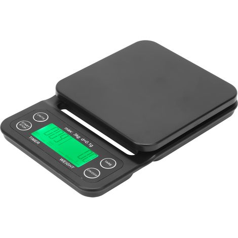Balance à café numérique NSCF1 0,1 g à 3 kg avec écran LCD rétroéclairé pour une utilisation domestique en cuisine (1/5)