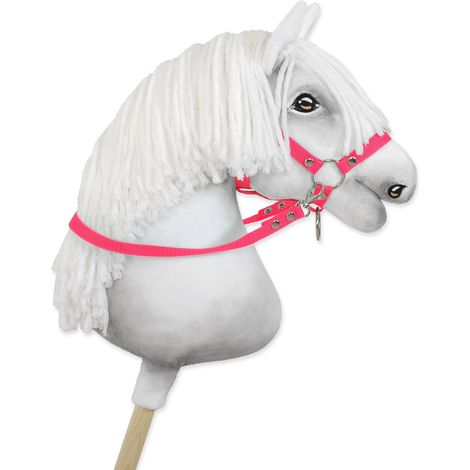 Riendas para caballito de juguete - Rosa neón (1/4)