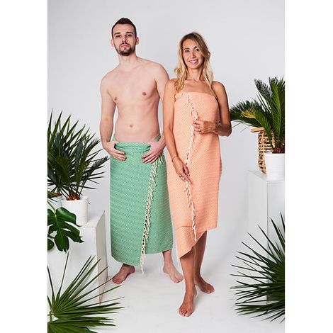 Asciugamano Hammam Damma 100% cotone naturale Yeye Made in Nature Gray (1/5)