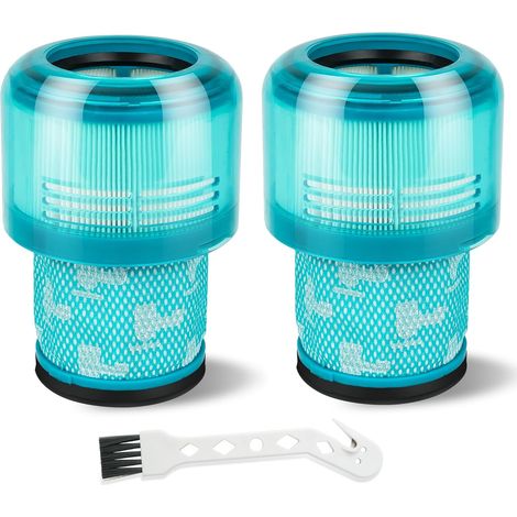 Filtros compatibles con Dyson V11, V15, SV14, SV17 y SV22 Detect Absolute, 2 filtros de repuesto para aspiradora Dyson, color azul. (1/4)