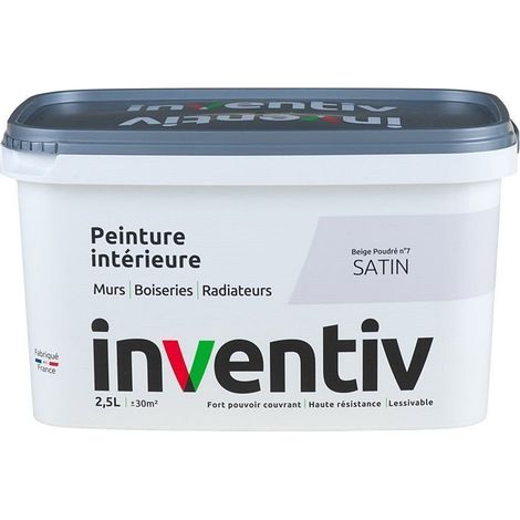Peinture Intérieure Satinée INVENTIV - Beige Poudré 2,5L