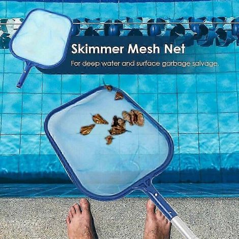 Écumoire de piscine légère en plastique à bords arrondis, compatible avec tous les poteaux standard (poteau non inclus) 2025 (1/5)