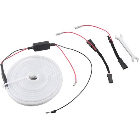 Kit Lumineux LED Frunk Coffre Avant pour Tesla Model 3 Y 2021+ Blanc, Bandeau Périmétrique Étanche