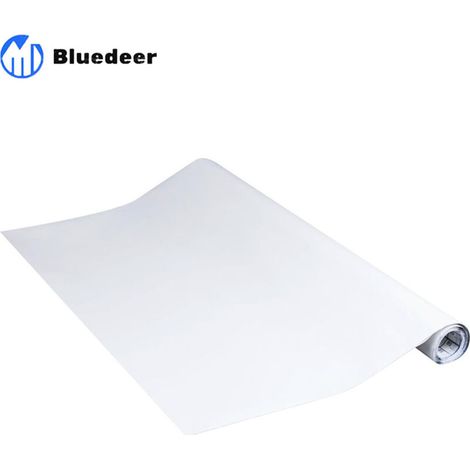 Papier adhésif Unimat Blanc - 60cm x 3m - Film autocollant pour meuble et cuisine, film décoratif, papier peint, PVC sans phtalates (1/4)
