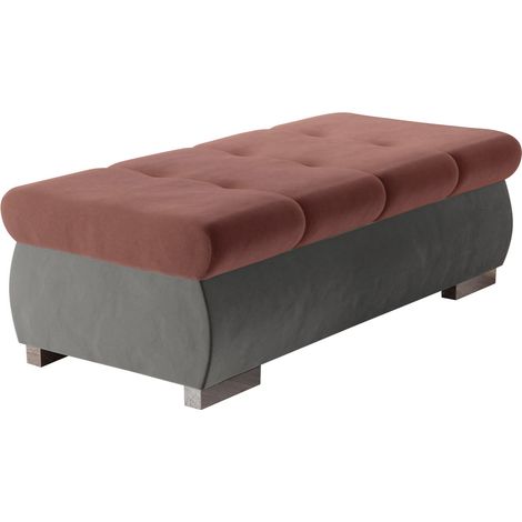 Banco tapizado Comfivo Nitor I, Magic Velvet 2217 + Magic Velvet 2258, 39x60x120cm, Diámetro: 0, Tapiz, Patas: Plástico, 0