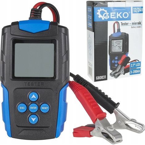 Testeur de batterie LCD pour vérifier les batteries 12/24V 3Ah-200Ah (30) (1/3)