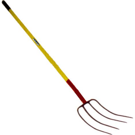 Sifer Heugabelgriff, gelbes Metall, 4 Zähne, 9–3/4 x 12–1, 95807