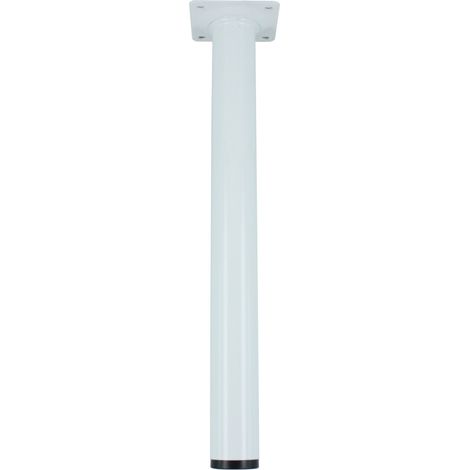 PIEDINO ACCIAIO DIAM. 30 CM.15 COLORE BIANCO. Prezzo per 1 pezzo. (1/2)
