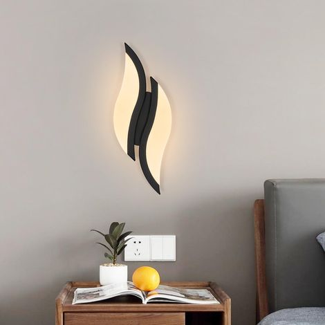 Comely Led Innenwandlampe, moderne Wandlampe 12W 1350lm, 3000k Acrylwandlicht für Schlafzimmer Hall -Eingang Wohnzimmer Treppen [Energy Class E]