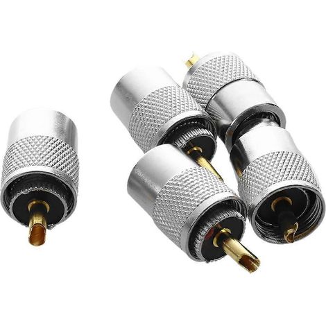 5 Stück UHF PL259 Stecker Lötverbinder für RG8 (1/4)