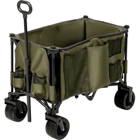 Chariot de transport pliable 7 poches 120 kg Vert (1/4)