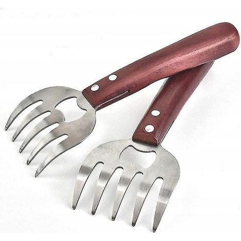 Séparateur de viande, fourchette, 2 pièces, rouge (1/5)