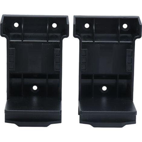 Lot de 2 supports batterie ABS pour outils électriques, fixations murale et établi compatibles Milwaukee M18 18V (1/5)
