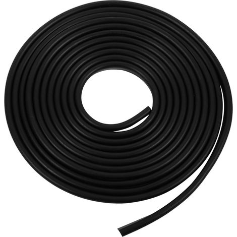 Bande de protection anti-rayures noire de 300 cm pour portière de voiture, avec bordure en caoutchouc. (1/5)