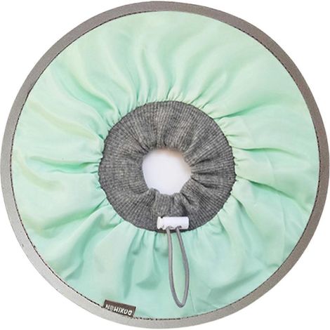 (Vert eau L) Collier de protection confortable et doux pour chats, collier élisabéthain pour animaux de compagnie, à utiliser après les opérations - Bon (1/5)