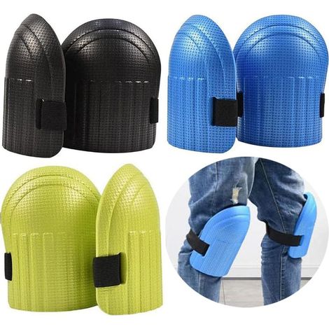 pares de rodilleras de jardín, rodilleras de espuma EVA con correas ajustables para jardinería, construcción y trabajos en suelos - Protectores de rodillas para jardineros (1/5)
