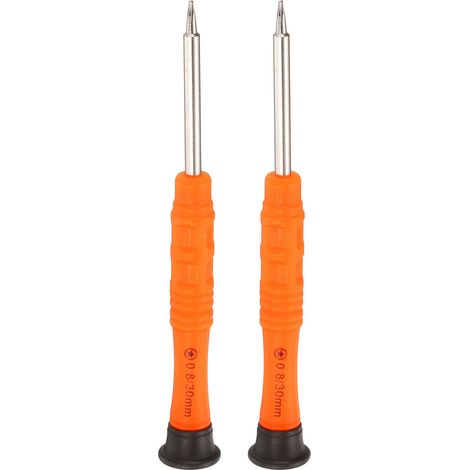 2 pièces Tournevis Mini Étoile 0.8mm Tête Cinq Étoiles Orange (1/5)