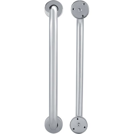 Barre d'appui de baignoire antidérapante en acier inoxydable 201 épais pour femmes enceintes et personnes âgées (acier inoxydable 201, 30 cm, finition brillante) (1/5)