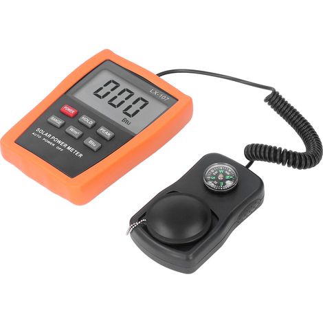 Compteur d'énergie solaire numérique avec conservation des données, échantillonnage rapide et haute précision, et boussole intégrée. (1/5)
